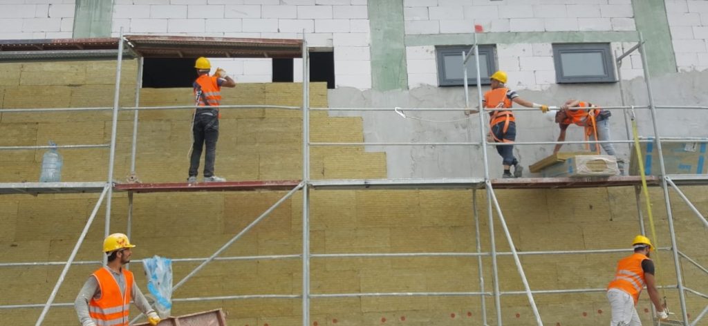 Alüminyum Kompozit Altı Isı Yünü Taştünü Uygulaması